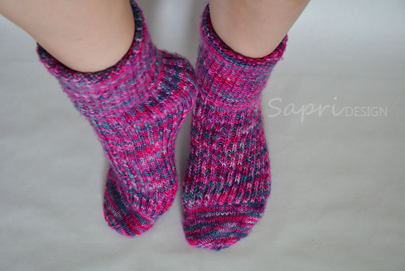 Selbstgestrickte Socken Ohne Ferse Sapri Design